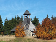 Querst in Frankenau Duitsland in herfst